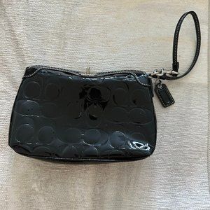 Coach Shiny Pleather Wristlet